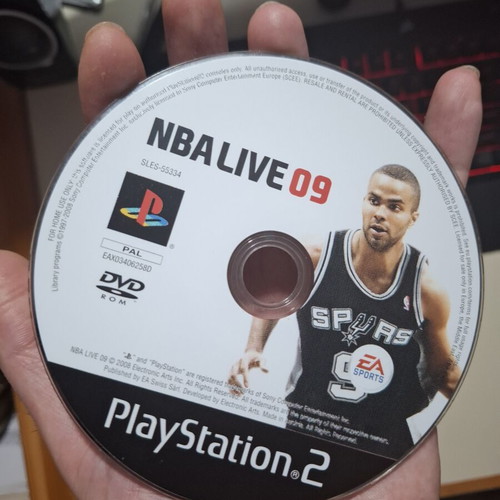 NBA Live 09 PlayStation 2 game used, no cover or manuals