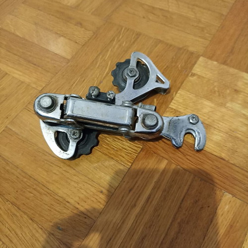 Bicycle derailleur silver used
