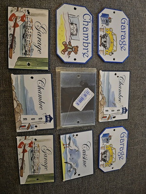 Metal solid door and wall plaques new