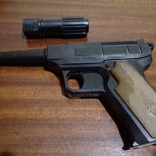 Vintage plastic toy gun new, Italian made with caps
