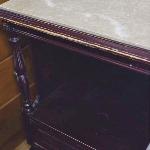 Wooden bedroom set, classic style, dark finish