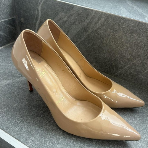 Christian Louboutins beige heels, authentic, size 41