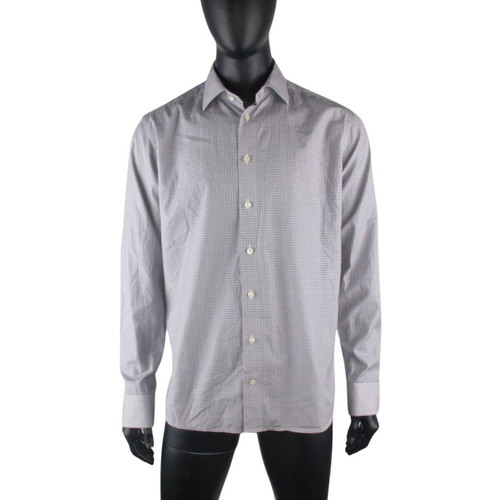 Eton men's shirt XL slim fit like new, multicolor gray cotton