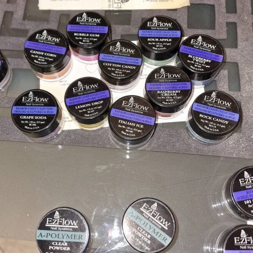 Acrylic powders like new for building and nail art