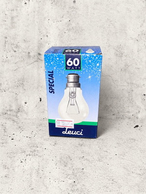 Leuci Goccia Trazione διαφανής λαμπτήρας πυρακτώσεως 60W E27