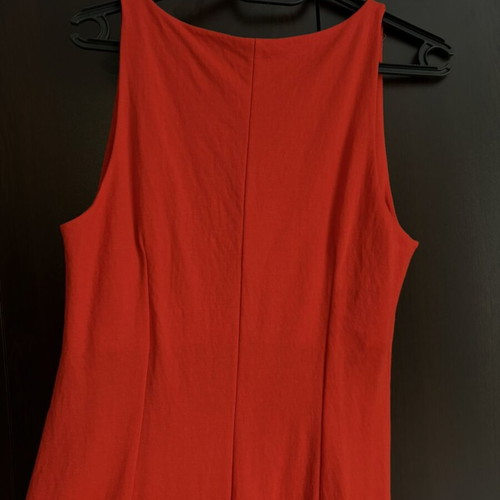 Imperial pencil dress red, like new, 3/4 length