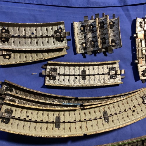 Marklin curved rails used, set of 20 pieces