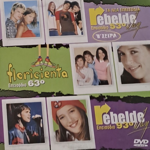 DVD Rebelde Way and Floricienta episodes dubbed, like new