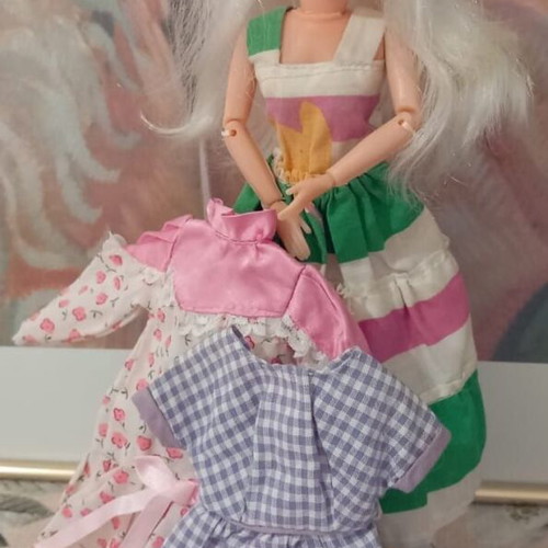 Vintage Plagonna Greek Doll Susi Style with 3 Outfits like new