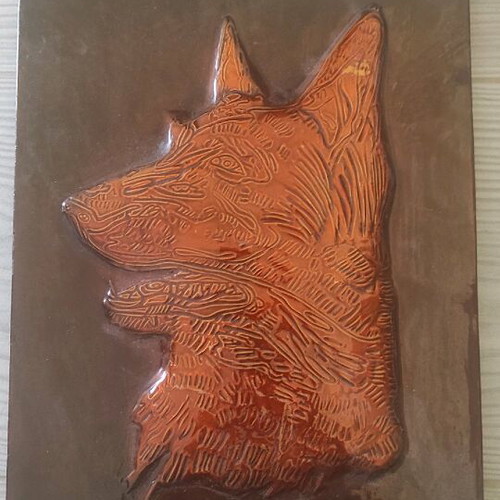 Chalcography dog used, dimensions 30x22 cm