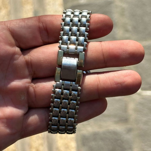 Vintage Rolland Swiss Quartz Sapphire watch stainless steel 3.5 cm