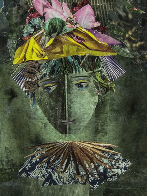 Modern art collage print 21x29 on high-quality paper new