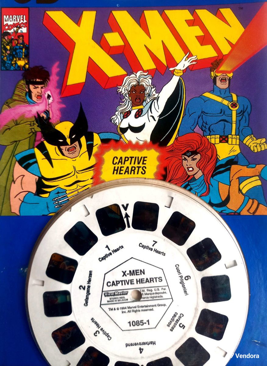 3D Viewer Reels X-Men - Captive Hearts - ViewMaster - 3 Reel Set - 21 3D  Images