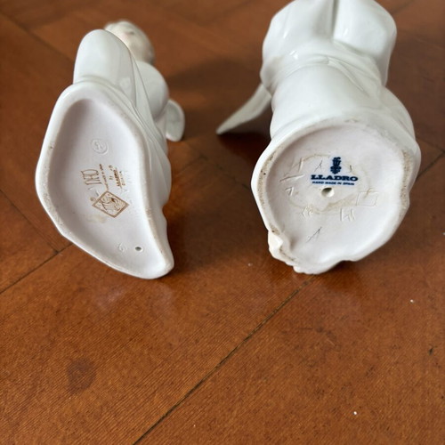 Lladro figurines, set of 2, 13 cm height