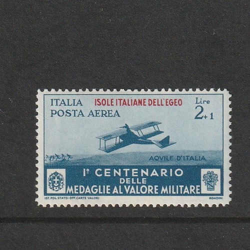 Italian Occupation Dodecanese 1934 Military Medals Airmail Edition new