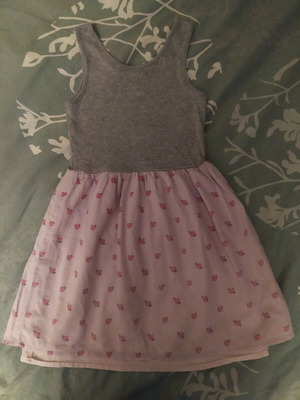 Gap Kids Dress like new, size 4-5, grey and pink