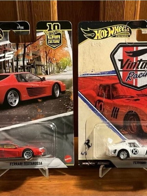Hot Wheels Car Culture Modern Classics Ferrari Testarossa and Vintage Racing Ferrari 250 GTO new