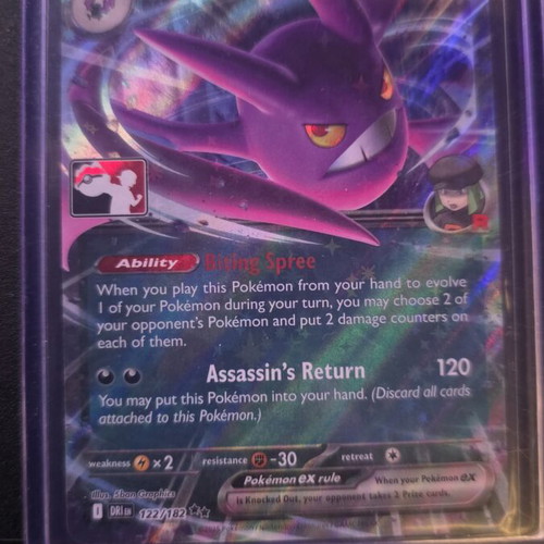Team Rocket's Crobat ex DRI 122 double stamp Pokemon card