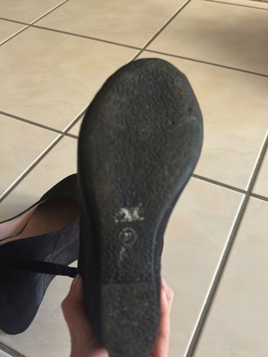 Exe suede platforms used, black, size 37, 12 cm heel