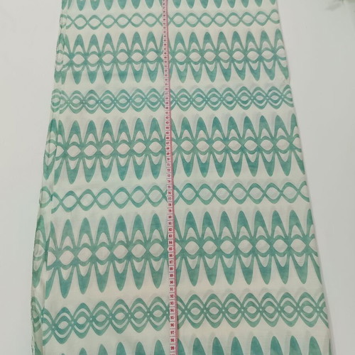 Cachet large scarf with geometric turquoise mint pattern like new