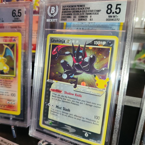 Greninja Gold Star Celebrations 2021 BGS 8.5 Pokemon card