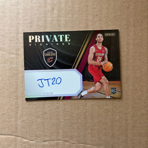 Panini Private Signatures Rookie Jaylon Tayson card autograph like new