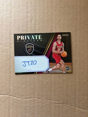 Panini Private Signatures Rookie Jaylon Tayson αυτόγραφο κάρτας σαν καινούργιο
