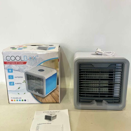 Mini portable air cooler with water, used, USB powered
