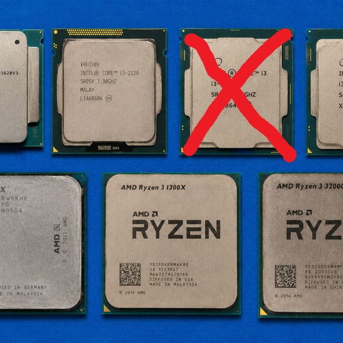 AMD & Intel processor bundle, 8 pcs, fully functional