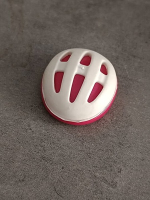 Playmobil Bicycle Helmet white red like new