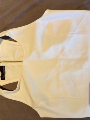 Lynne crop top white, large, like new