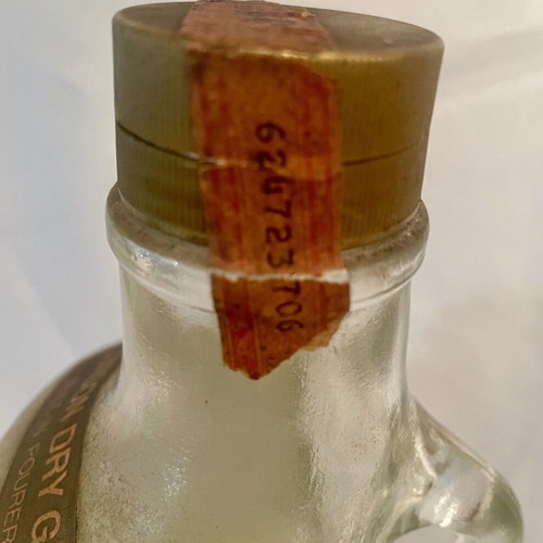 Gilbey's London Dry Gin vintage bottle, new, 1960s-1970s