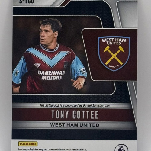 Tony Cottee 2024-25 Panini Prizm Premier League Signatures Choice Auto card like new