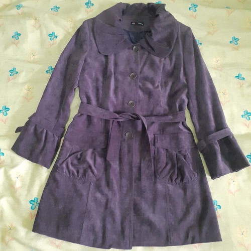 All Day trench coat purple like new, size 48