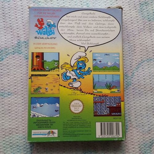 Nintendo NES The Smurfs die Schlümpfe used Pal B