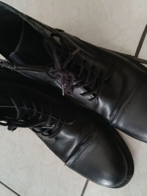 Jack & Jones ankle boots like new, size 42 fits 43, black