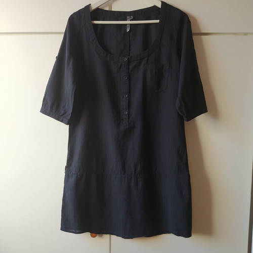 Bershka tunic shirt black with short sleeves like new