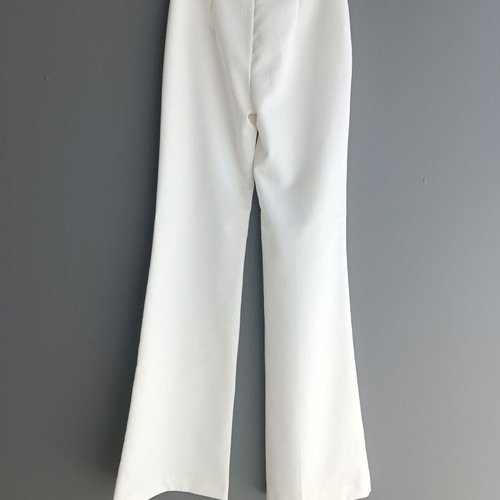 BSB Collection ivory high-waist flare pants size 38 / S