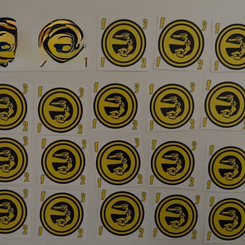 AEK stickers new, pack of 18 pieces