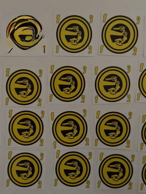 AEK stickers new, pack of 18 pieces