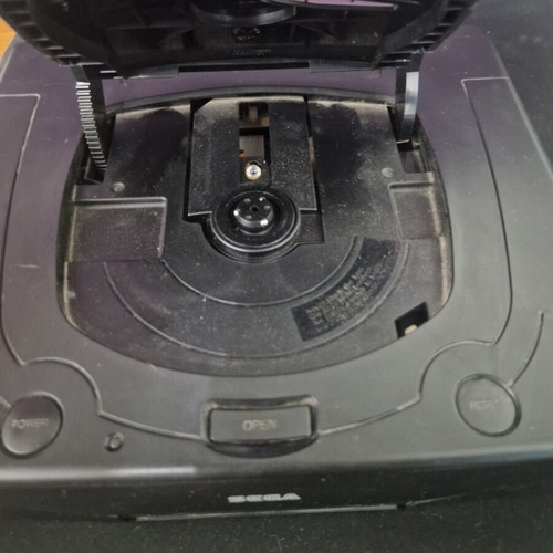 Sega Saturn console used with 6 games and one controller bundle