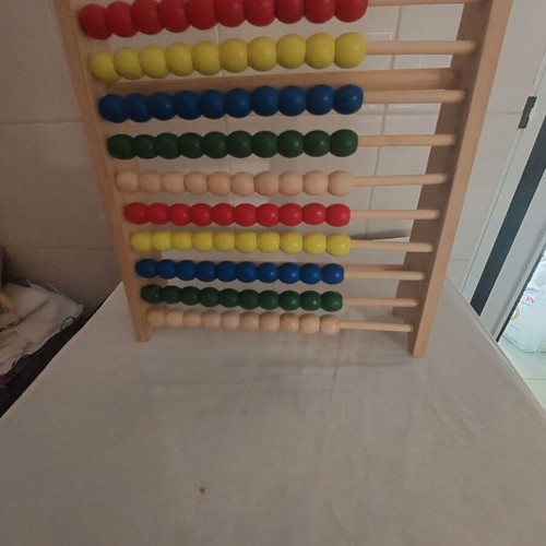 Wooden abacus like new 25x25 cm