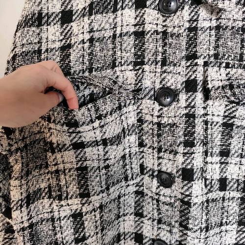 Oversized jacket Pull & Bear new, size XS, black and white