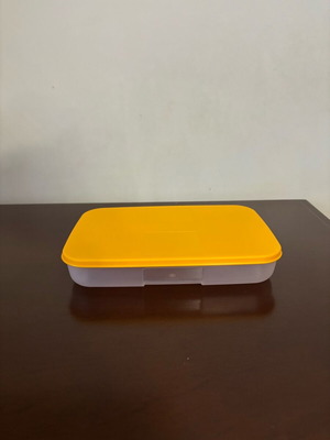 Tupperware Fridge System 650 ml container pastel orange new