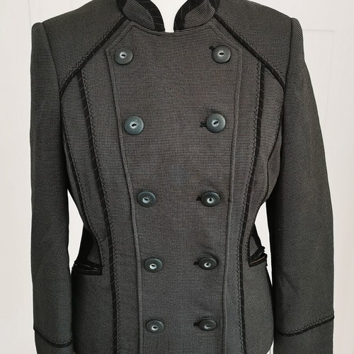 Jasper Conrad Military Style Grey Jacket UK Size 12 Like New