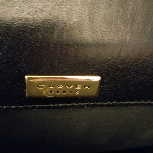 Leather briefcase new, black, brand CARNEN Paris