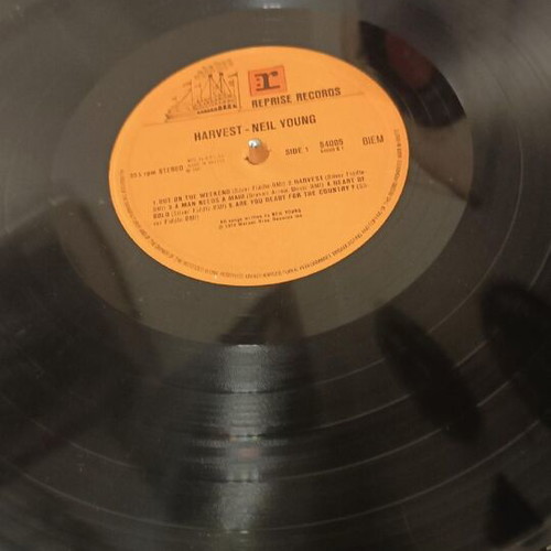 Neil Young Harvest LP vinyl used Greek pressing 1981