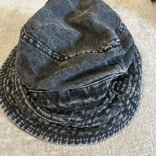 Denim hat black faded like new