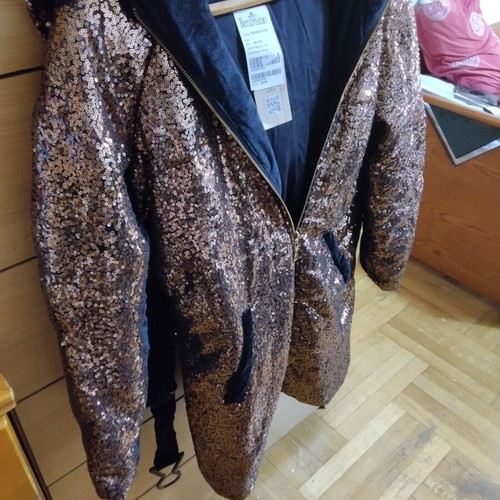 Long brown jacket, size L