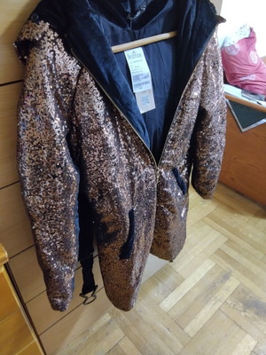 Long brown jacket, size L